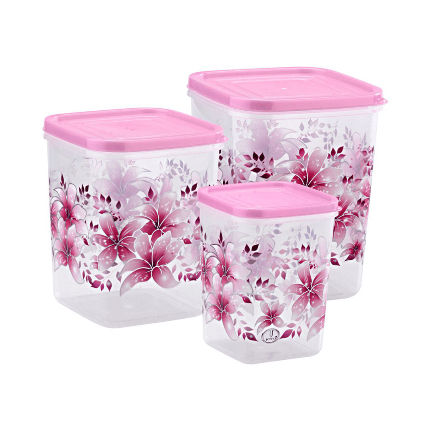 Buy Joyo Kitchen Classic Container Printed Assorted 3 Pieces Online